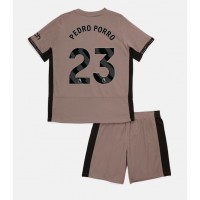 Echipament fotbal Tottenham Hotspur Pedro Porro #23 Tricou Treilea 2023-24 pentru copii maneca scurta (+ Pantaloni scurti)